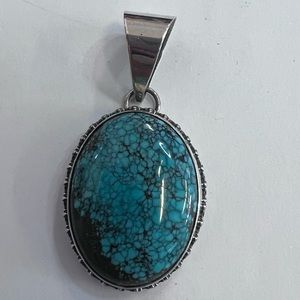 Sterling Silver & Turquoise Pendant